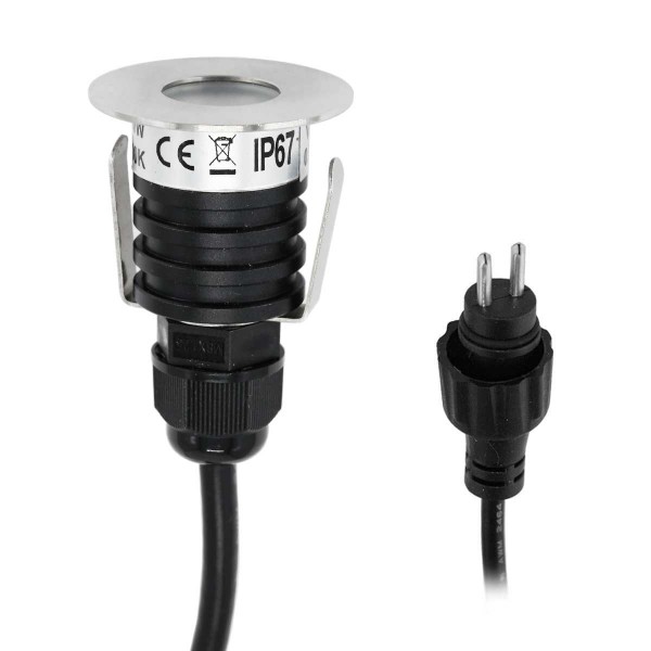 Mini LED Bodeneinbauleuchte 3000K Warmweiß 12V AC/DC