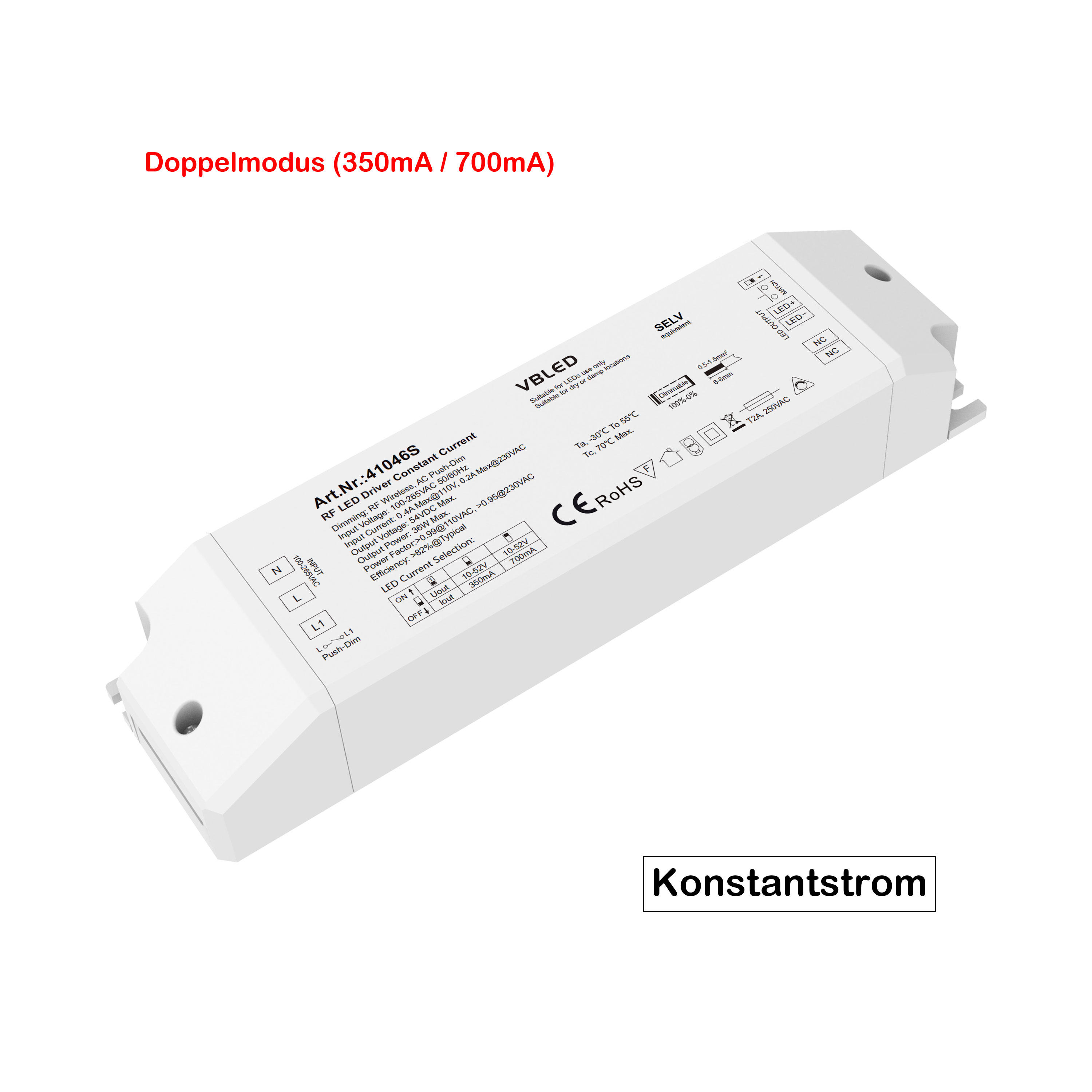 Constant-Current Treiber Konstantstrom-Quelle für HighPower LEDs LED Trafo EVG 