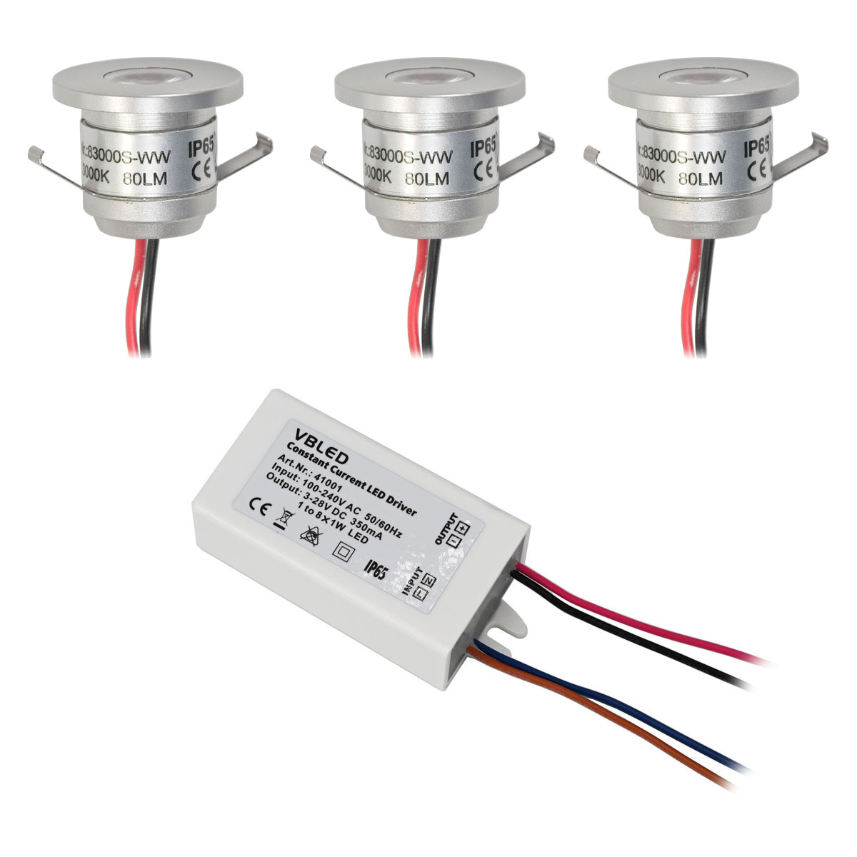 Led Einbaustrahler 3er Set Mit Trafo
