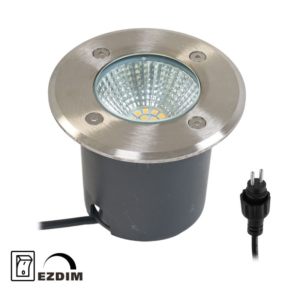 LED Bodeneinbaustrahler &quot;Mutantur&quot; für Außen 3000K 3-Stufendimmer