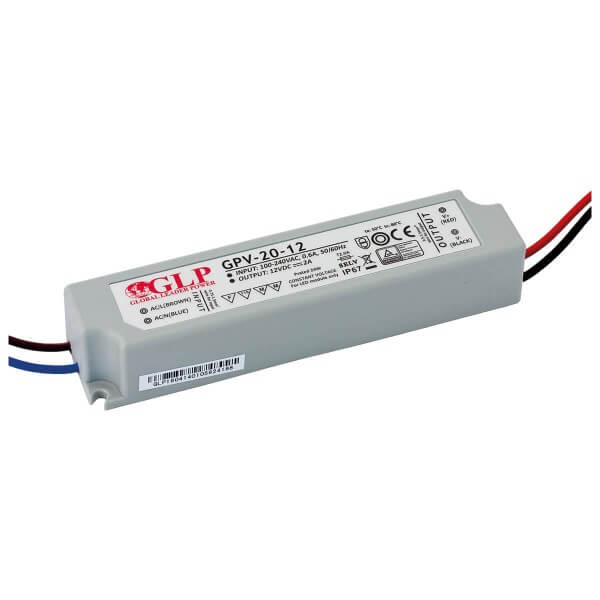 LED Konstantspannung-Netzteil 24W 12V DC IP67 Wasserdicht