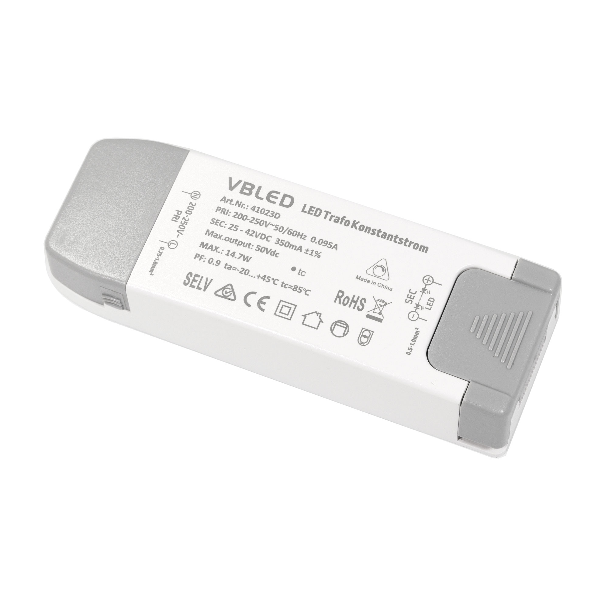 Produktbild von LED Netzteil Mit Vorschaltgerät – Flimmerfreier Konstantstrom-Treiber 38W Für Downlight, Schienenstrahler, 33–40V / 1000mA
