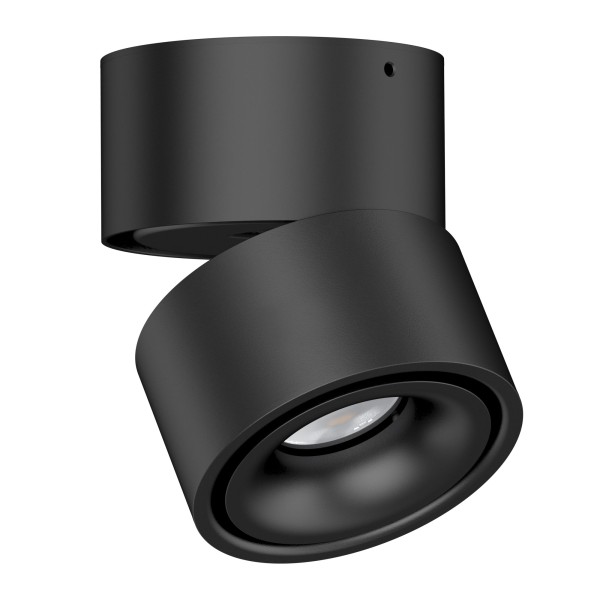 10W LED Deckenstrahler in Schwarz, Verstellbarer Winkel, Farbtemperatur 2700-4000-5700K