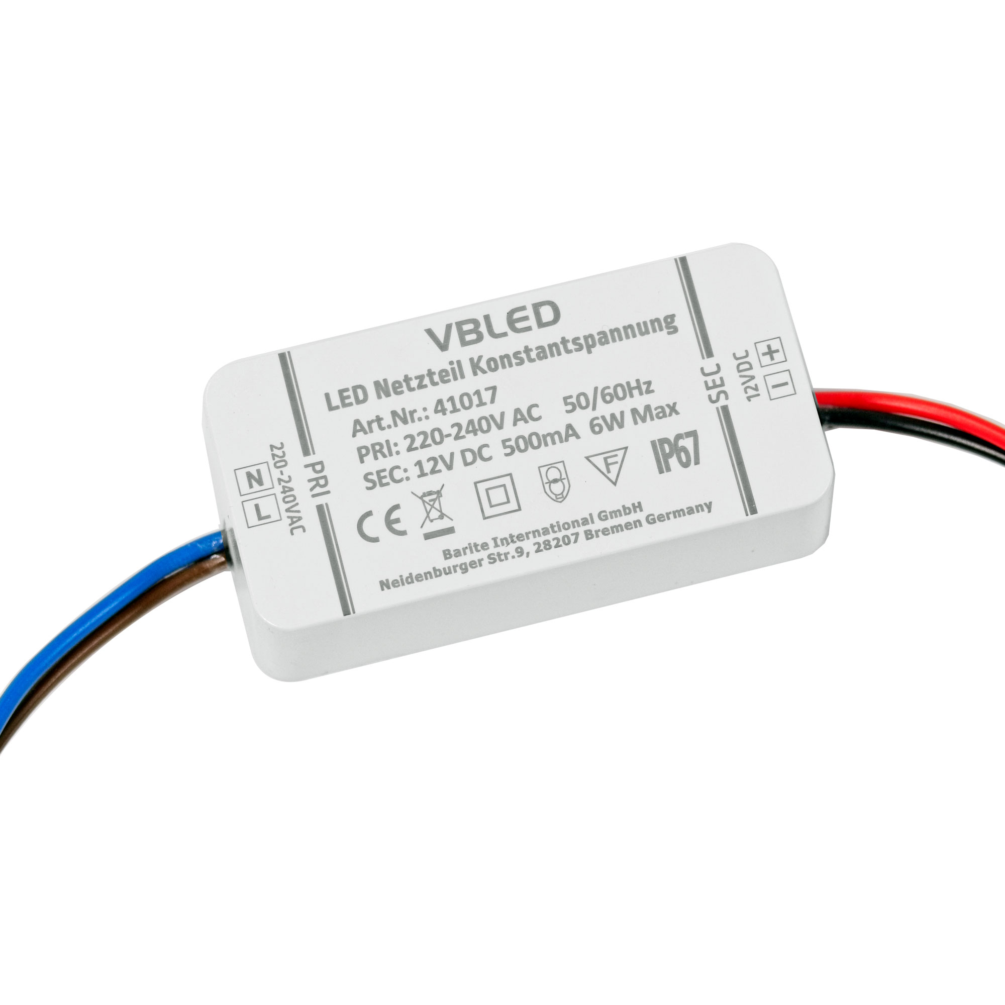 Netzteil für LED-Streifen und LED-Streifen wasserdicht GPV-75-12