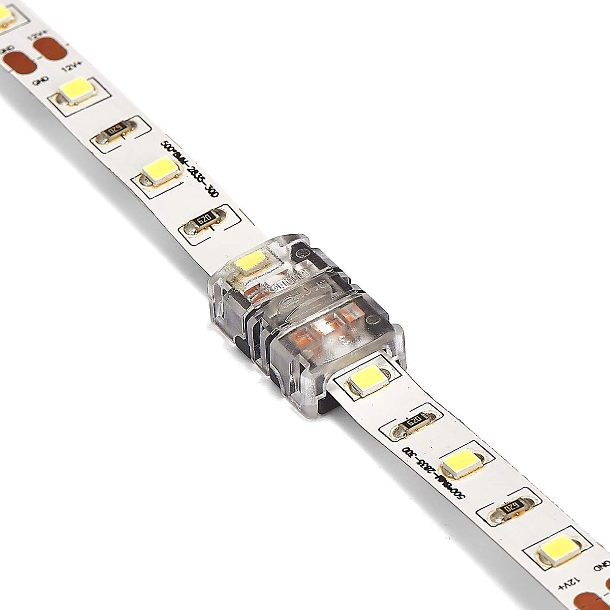 ca Doppel-Klicksystem-Verbinder für 10mm SMD-LED RGB Streifen lötfrei! 10cm 