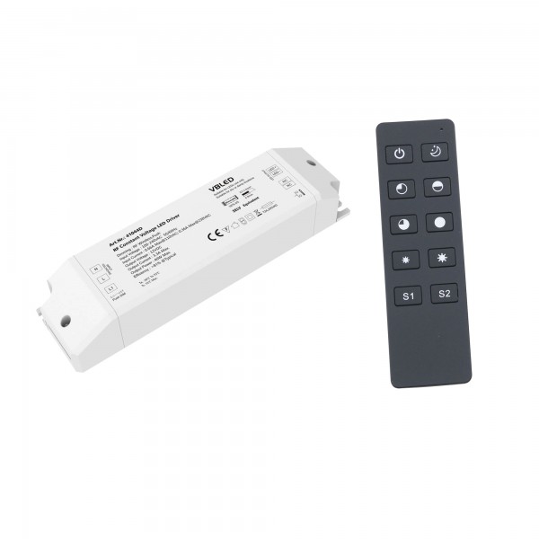 INATUS SET - Funk LED Netzteil inkl. Ein-Kanal Fernbedienung /  Konstantspannung / 12V DC / 40W