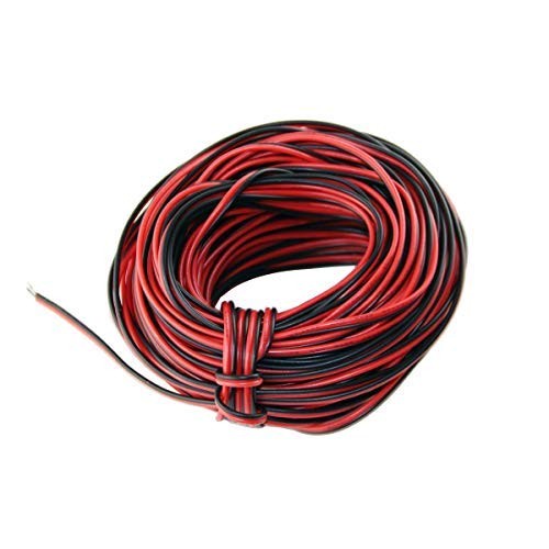 20meter -22 AWG Verlängerungskabel - Schwarz/Rot