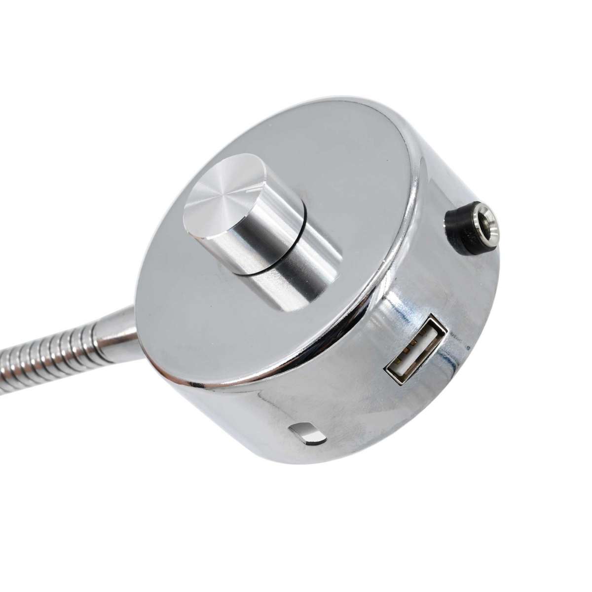 ACMHNC LED Leselampe Mit Klemme - 5W Schwanenhals Lampe Mit 3 Farbtemperaturen & USB-Anschluss