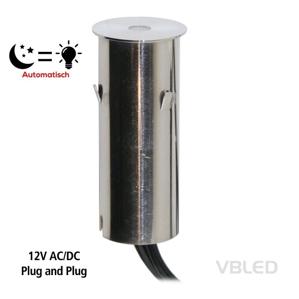 12V Dämmerungssensor IP65 - Edelstahl 304 - Max. 24W