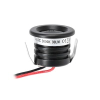 1W Min LED Einbauspot "Visum" schwarz 12VDC IP65 3000K 1W Min LED Einbauspot "Visum" schwarz 12VDC IP65 3000K