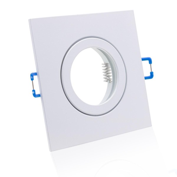 Einbaustrahler Rahmen Eckig Weiß – Starr IP44 für Badezimmer &amp; Feuchtraum