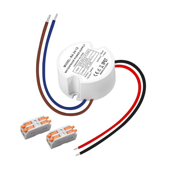 LED Konstantspannung-Netzteil 24W 12V DC IP67 Wasserdicht