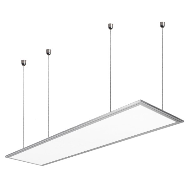 Ultraflache Bauweise LED Panel dimmbar weiß 120 x 30cm, 4000K 36W Inklusive Seilabhängung Set