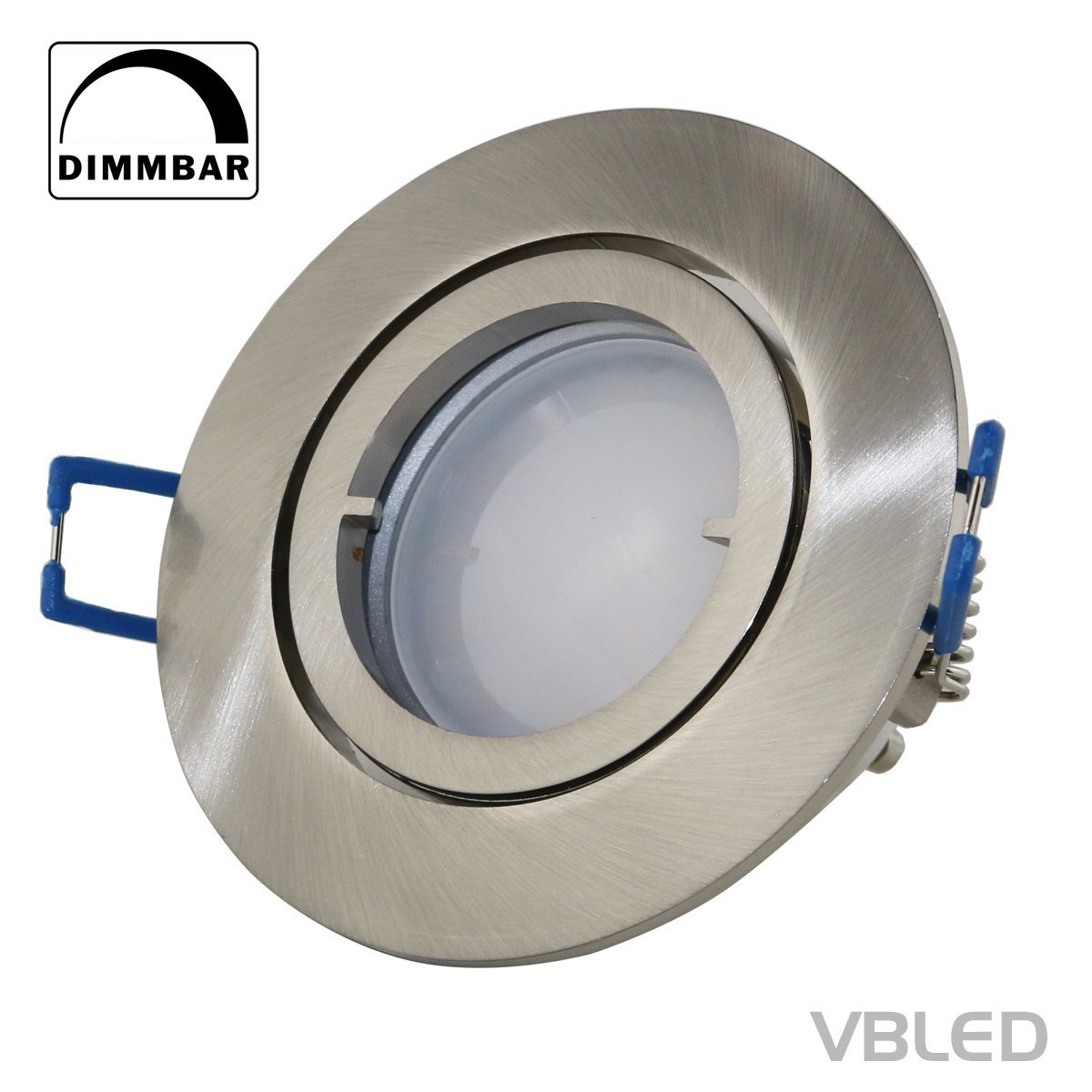 VBLED LED Einbaustrahler aus Aluminium - silber optik - rund