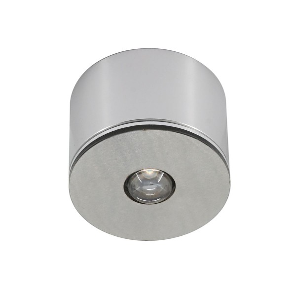 3W LED Mini Einbaustrahler / Mini Spot / Decken-Aufbau-Spot - Alu, IP65, 3000K