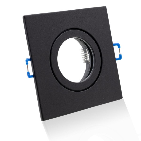 Einbaustrahler Rahmen Eckig Schwarz – Starr IP44 für Badezimmer &amp; Feuchtraum