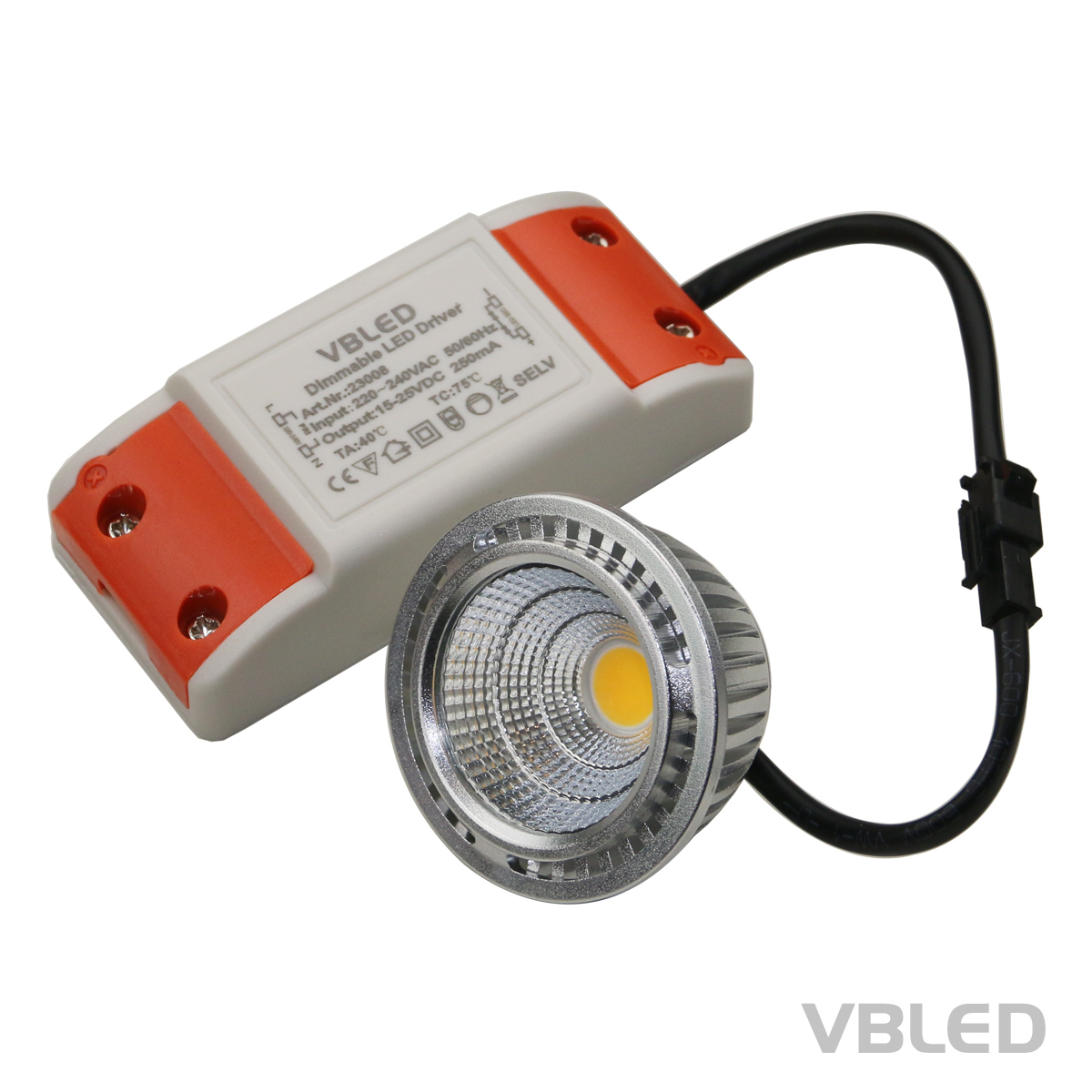 VBLED 3er Set Mini LED Panel – Ultraflach, 12V, 3,5W, 3000K, Mit Fernbedienung
