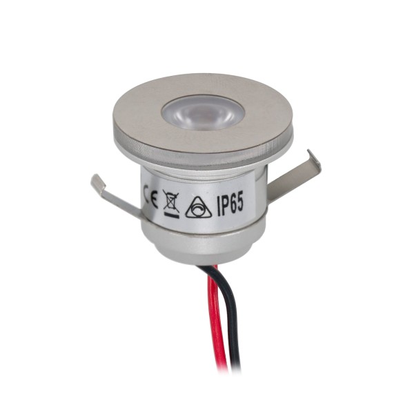 1W LED Mini Einbauspot &quot;ALDYNE&quot; Seitenstrahlend Minispot - 12VDC - IP65 - 3000K