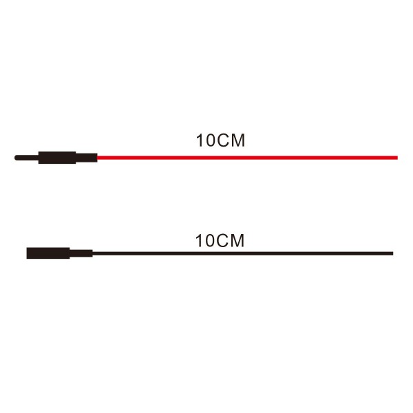 2er 10CM-Kabel mit Stecker und Buchse