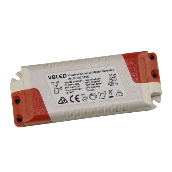 350mA 22-36V - rund / Einbaudose LED Konstantstrom Trafo / Netzteil 8-12W 
