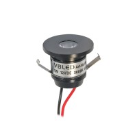 1W LED Mini Einbauspot "ALDYNE" schwarz - 12VDC - IP65 - 3000K 1W LED Mini Einbauspot "ALDYNE" schwarz - 12VDC - IP65 - 3000K