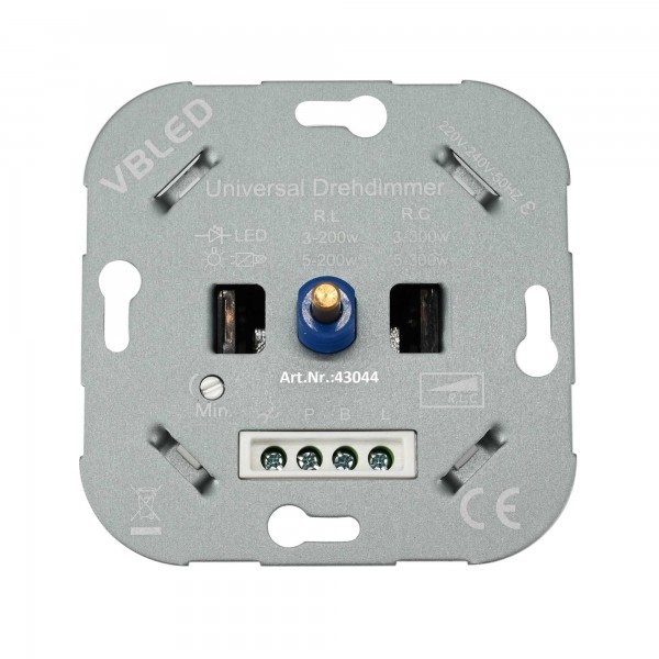 Universal Drehdimmer Unterputz Dimmschalter Standard LED Dimmer 230V